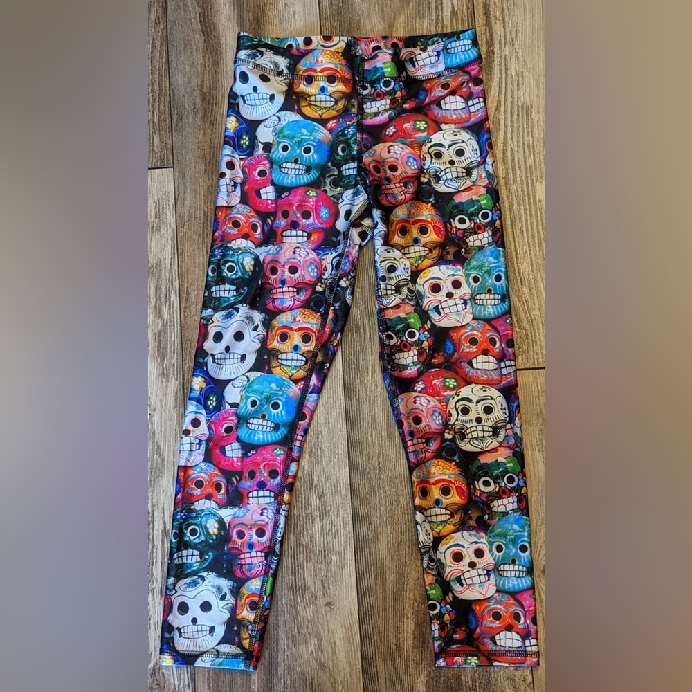 Terez Sugar Skull Leggings, XS